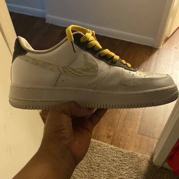 Available Now // Air Force 1 Low With Gold Links and Reflective Zebra Prints - Picture 3 of 4